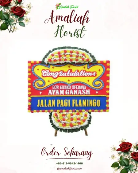 Sewa Papan Bunga Batu Selicin